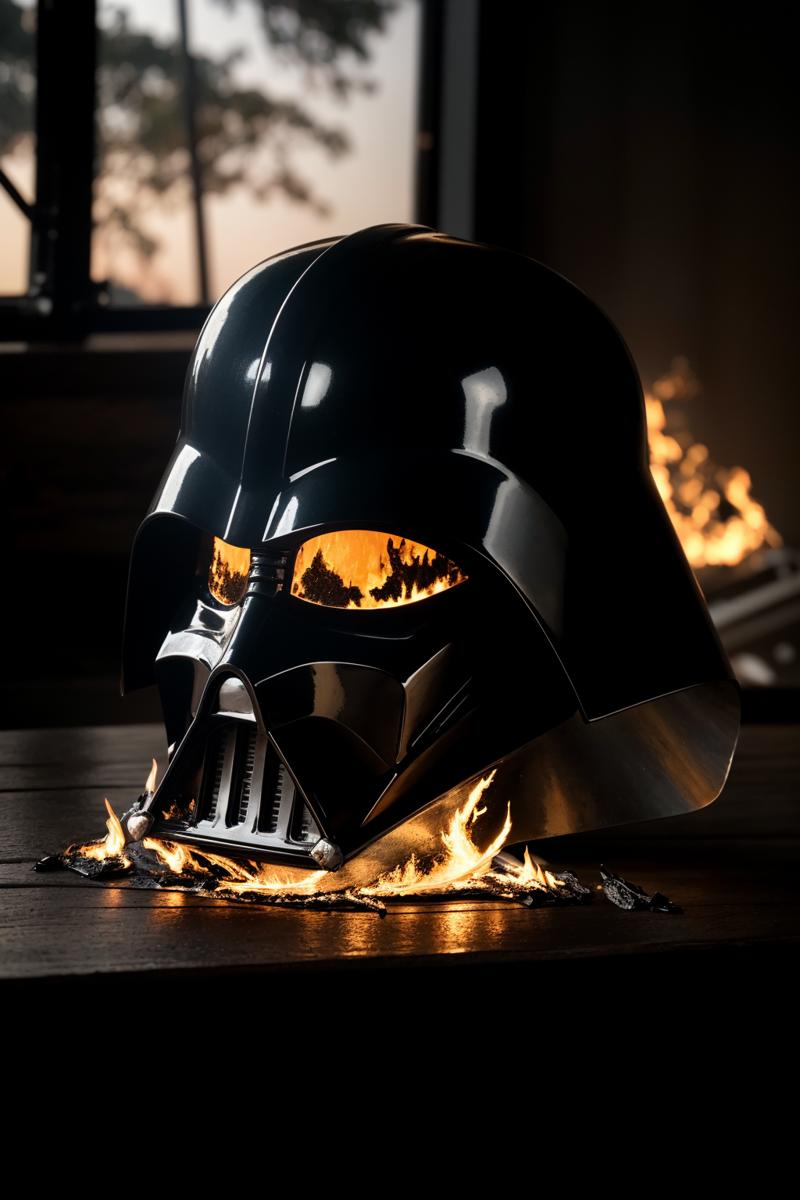 07383-967911271-Darth Vader's helmet (burned_1.5),shattered,on the table trending on artstation photorealistic,cinematic lighting,dark atmospher.png